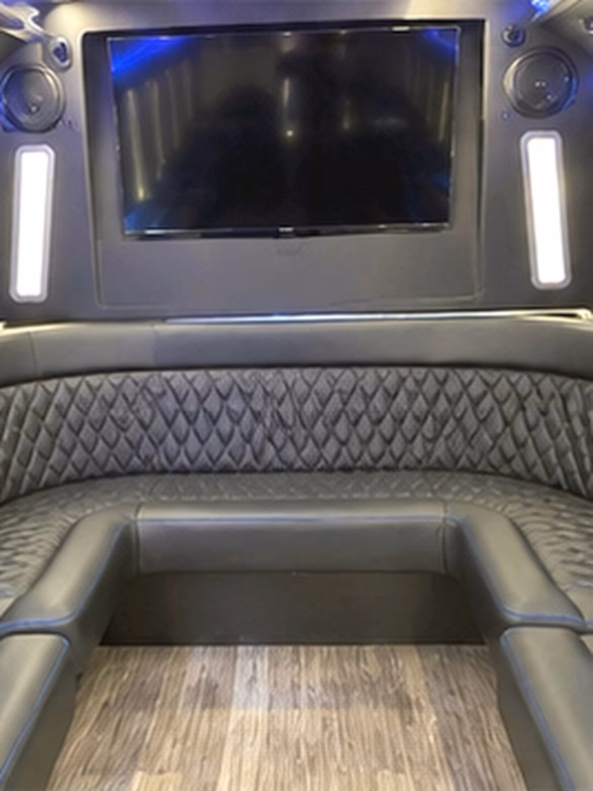 18 Passenger Party Bus Interior