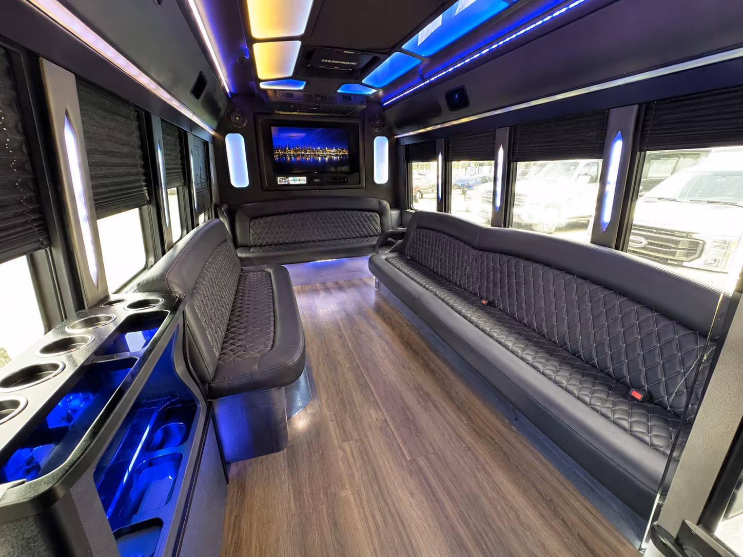 25 Passenger Party Bus Interior