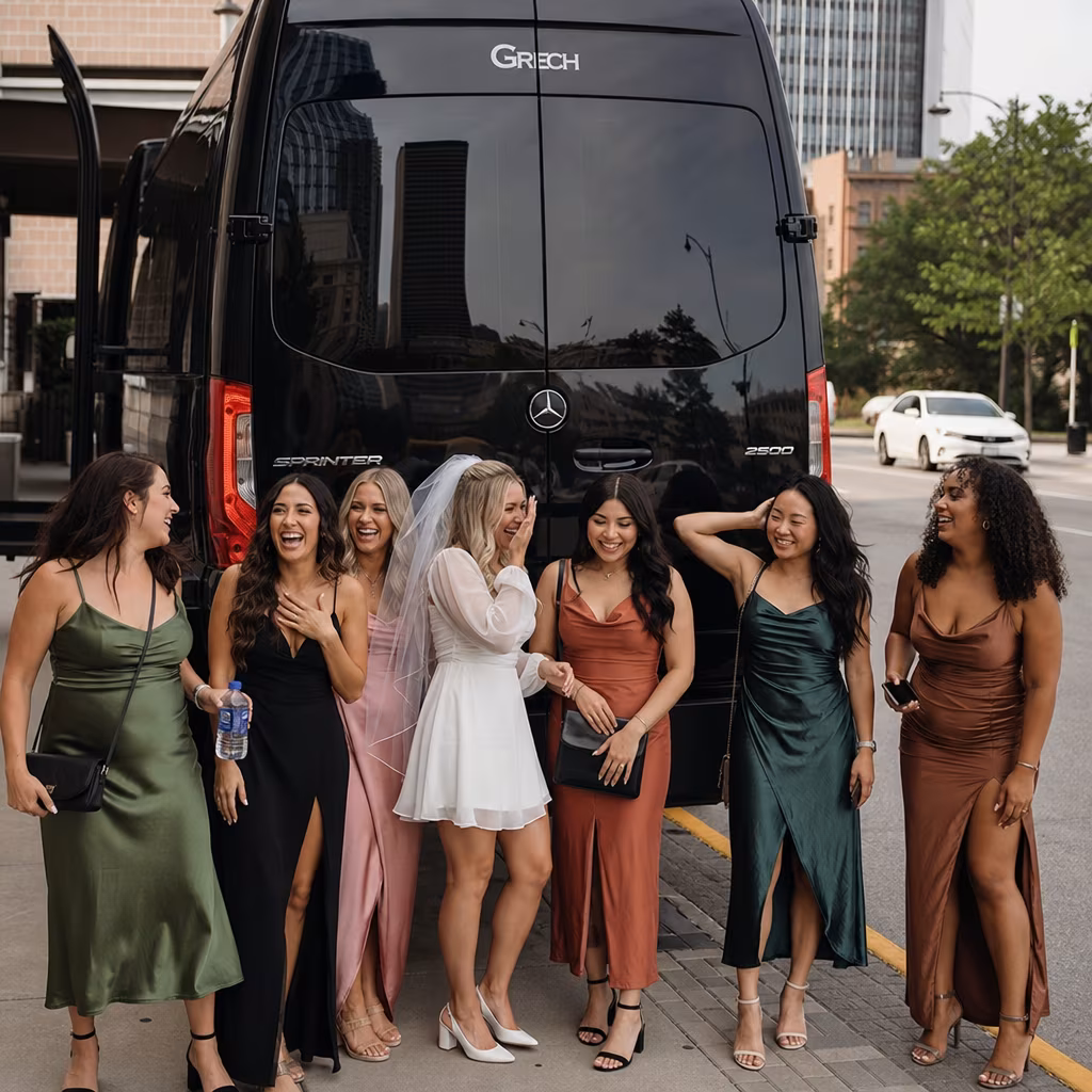 Bachelor and bachelorette party bus