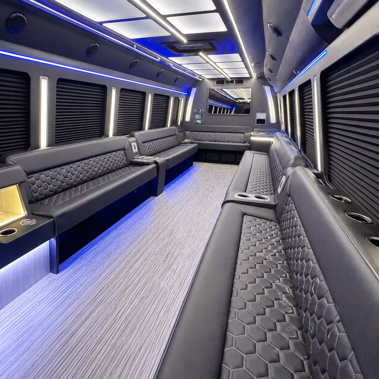 Grand Prairie Bachelor & Bachelorette Transportation party bus exterior