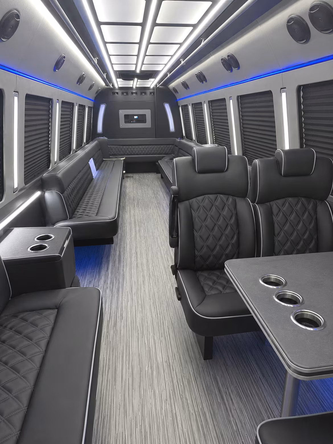 Grand Prairie Concert & Music Festival Transportation party bus interior