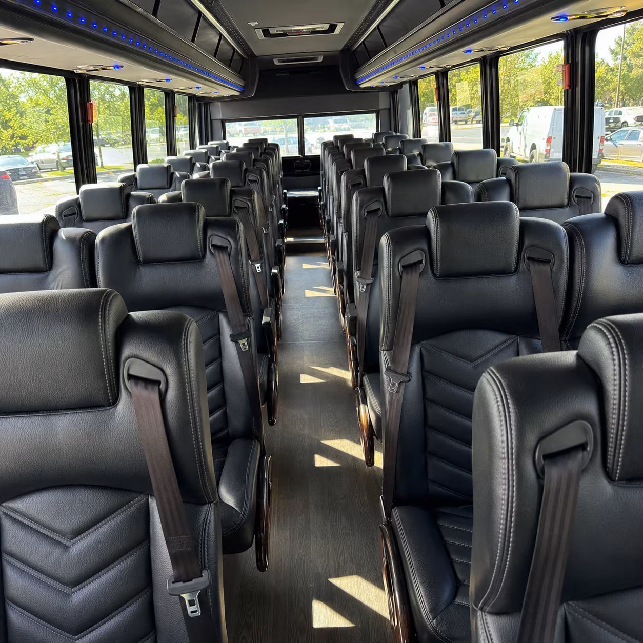 Grand Prairie Corporate Transportation party bus exterior