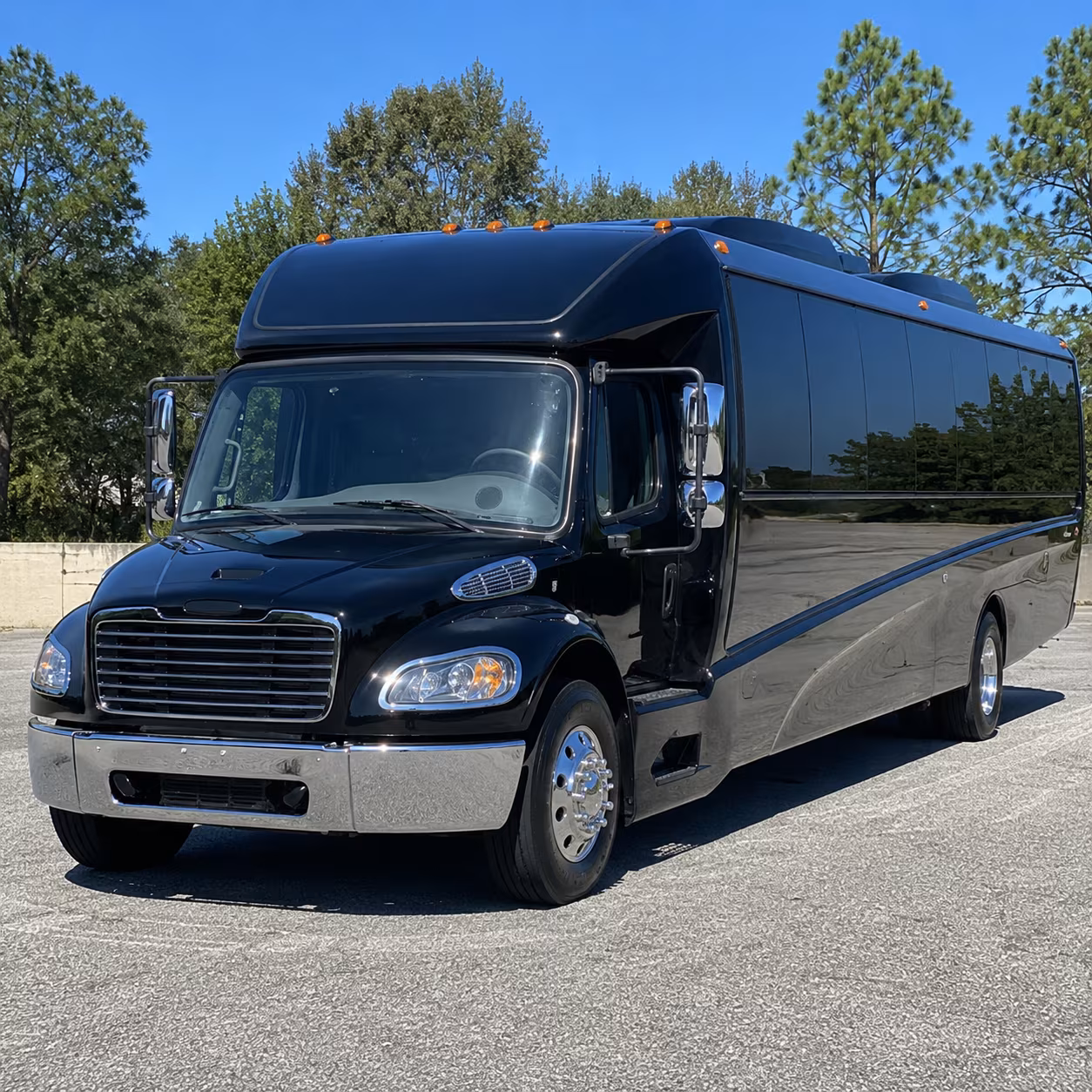 Grand Prairie Corporate Transportation party bus exterior