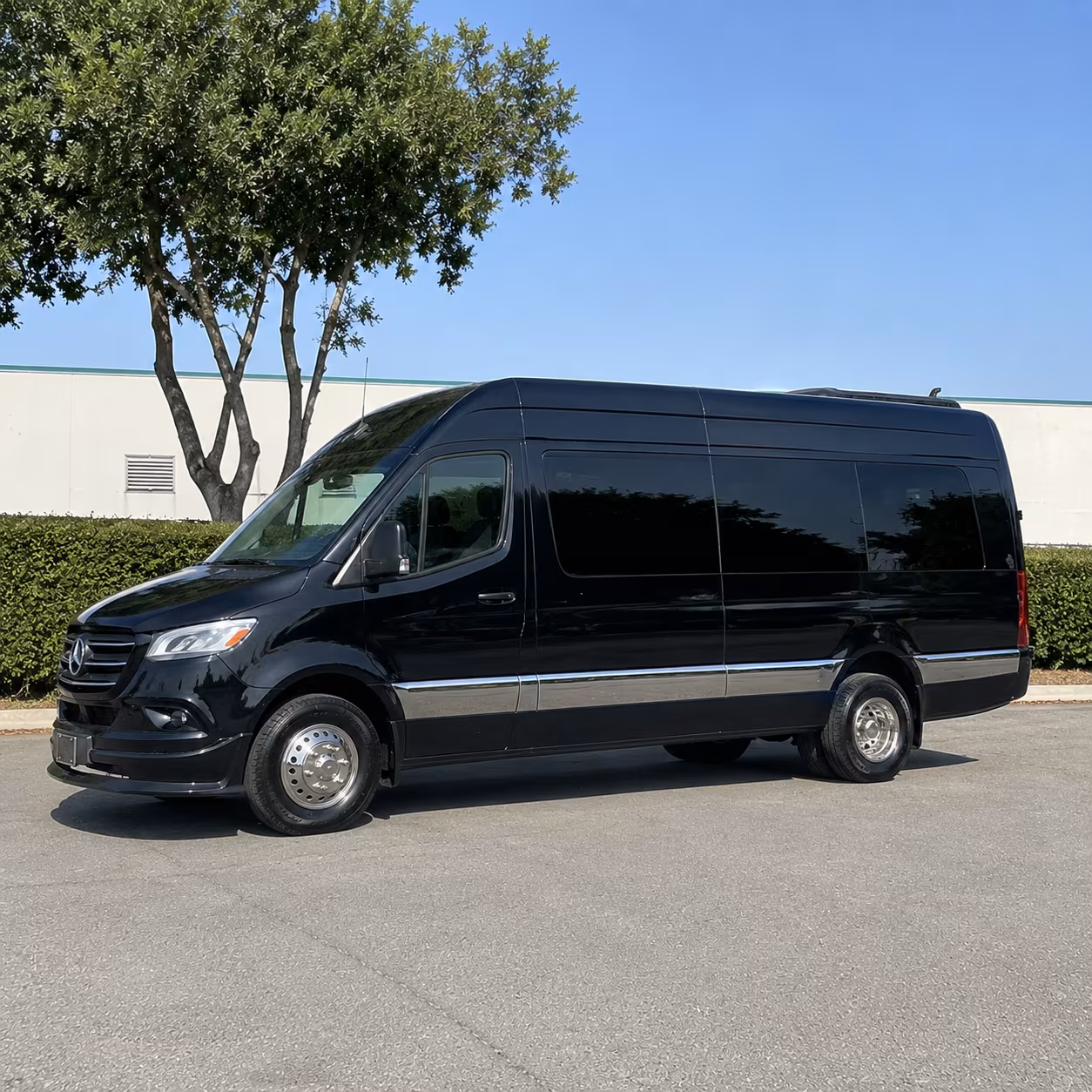 Grand Prairie Corporate Transportation party bus exterior