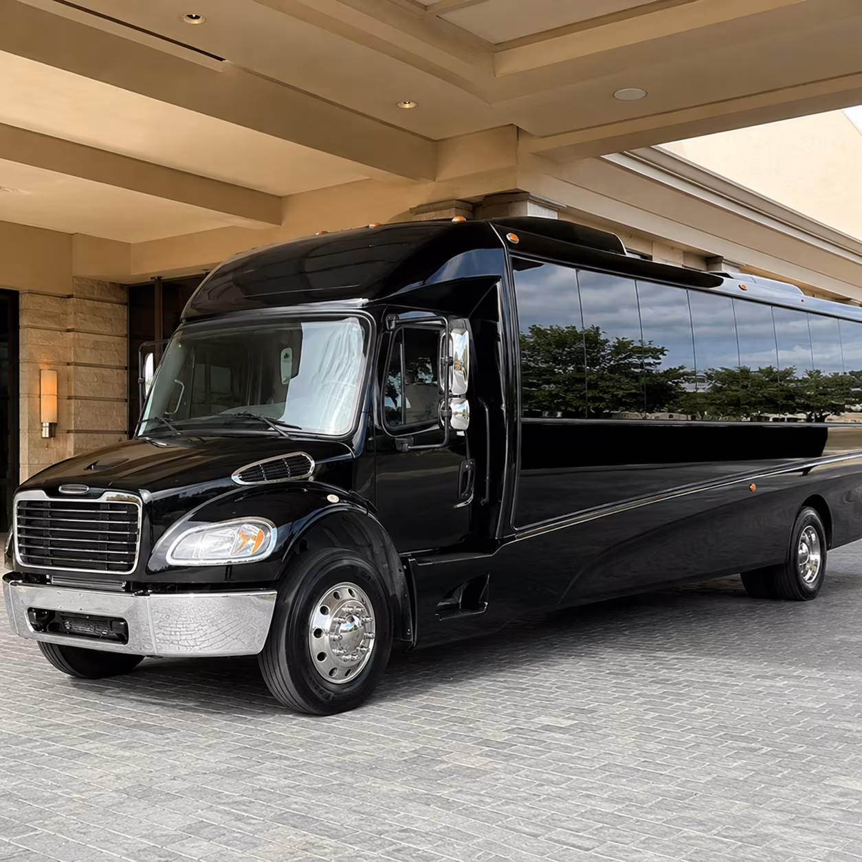 Grand Prairie Corporate Transportation party bus interior