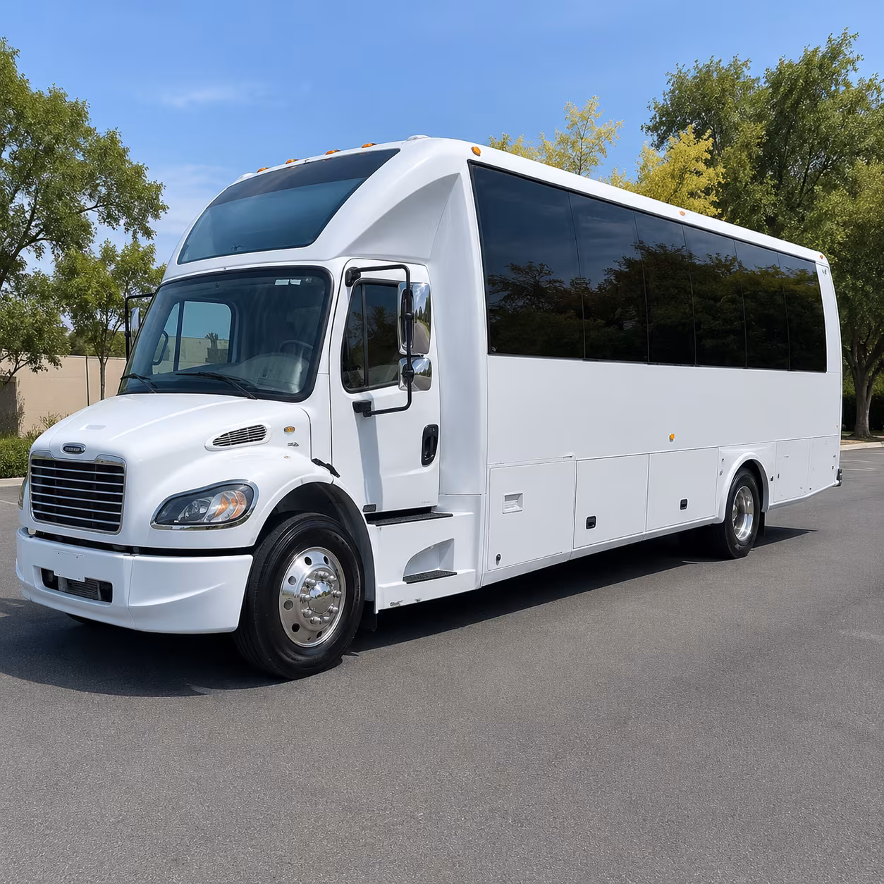 Grand Prairie Private Event Transportation party bus exterior