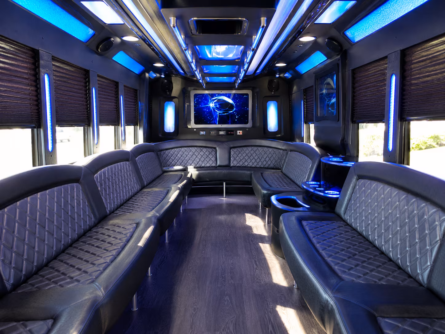 Grand Prairie Prom & Homecoming Transportation party bus exterior