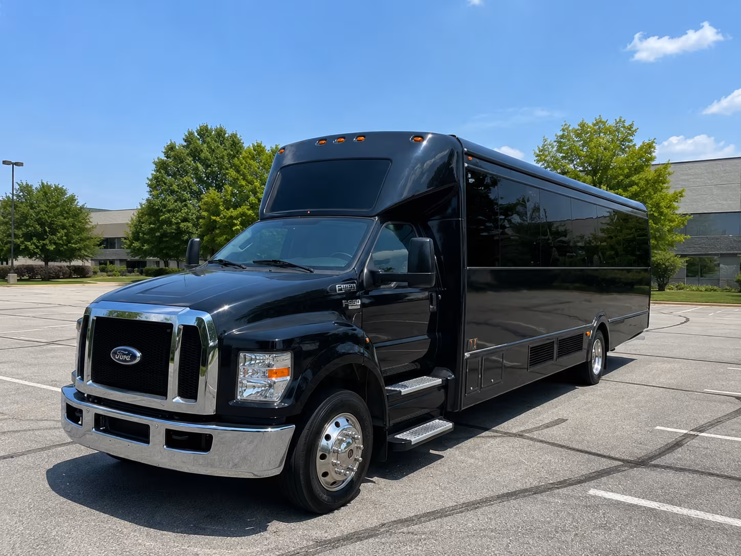 Grand Prairie Prom & Homecoming Transportation party bus exterior