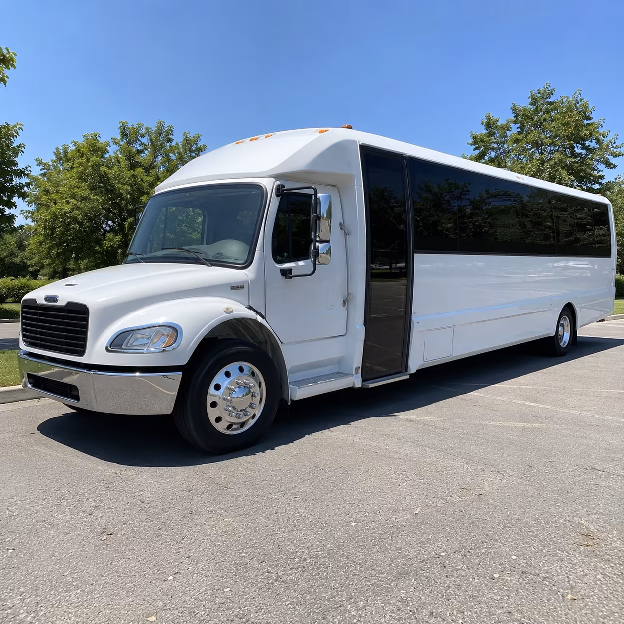 Grand Prairie School Event Transportation party bus exterior