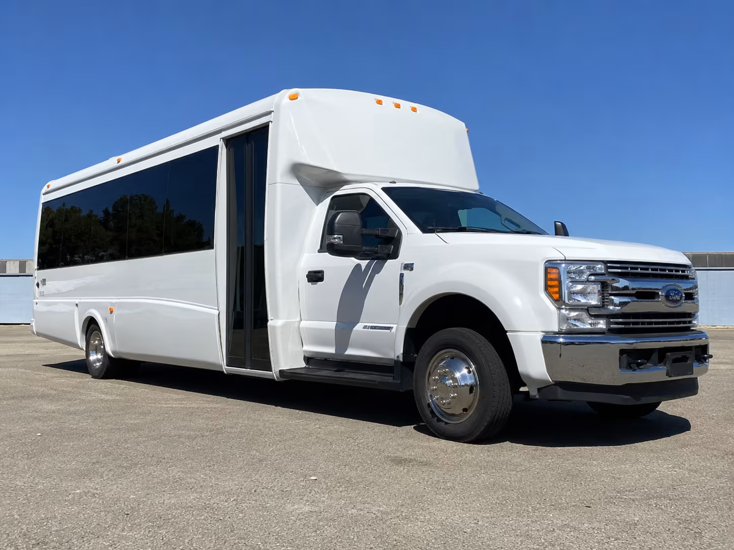 Grand Prairie School Event Transportation party bus exterior