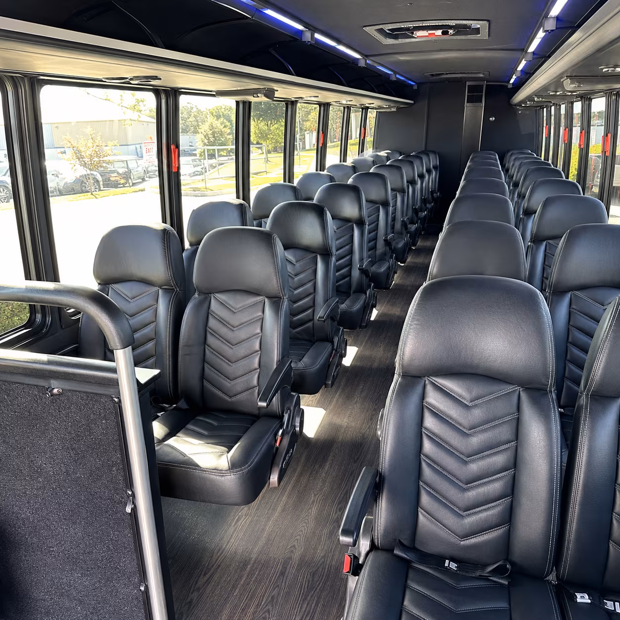Grand Prairie School Event Transportation party bus exterior