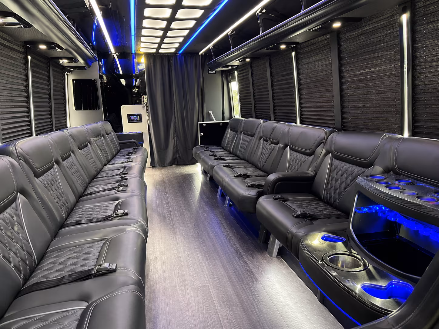 Grand Prairie Sporting Event Transportation party bus exterior