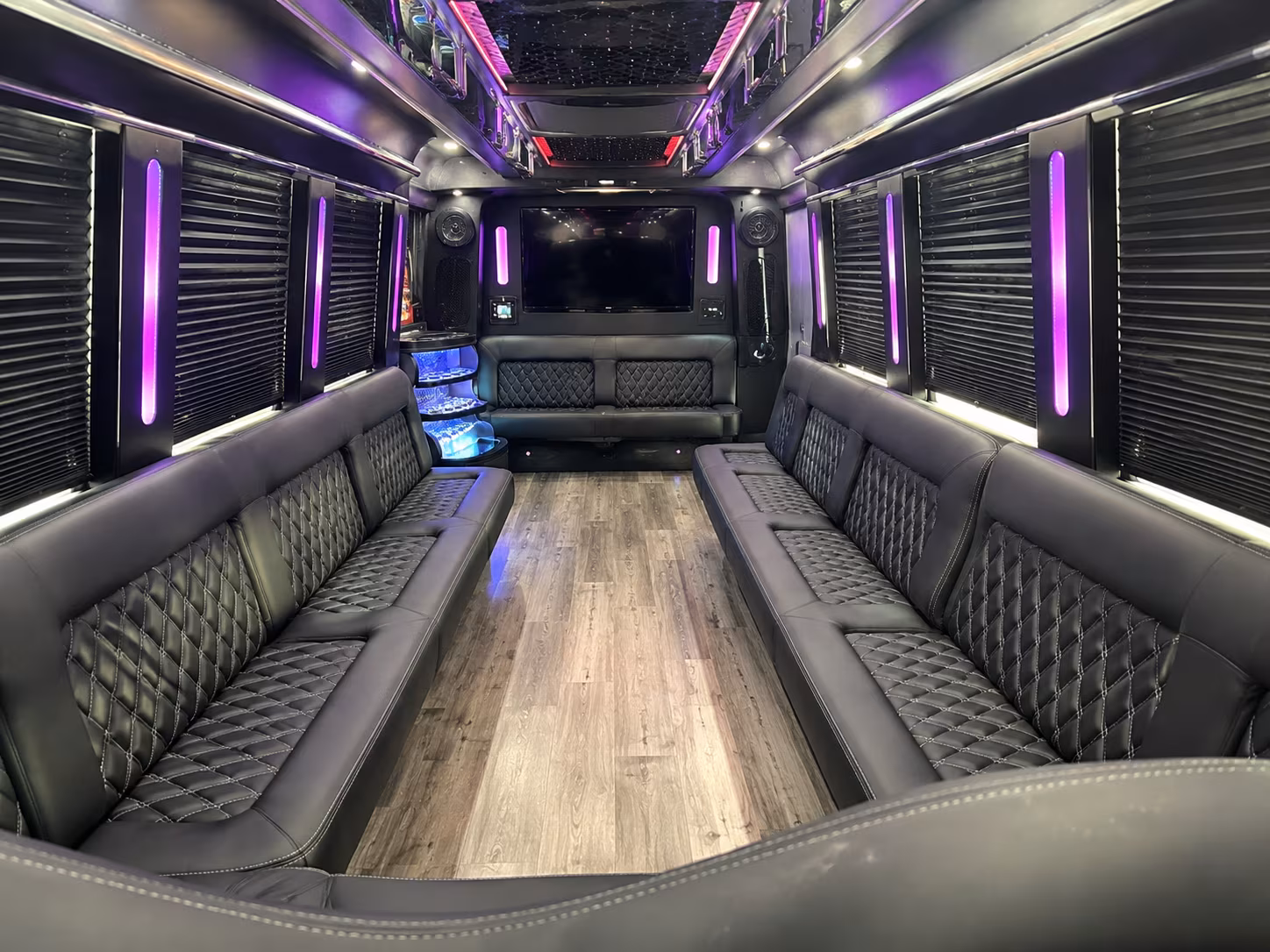 Grand Prairie Sporting Event Transportation party bus exterior