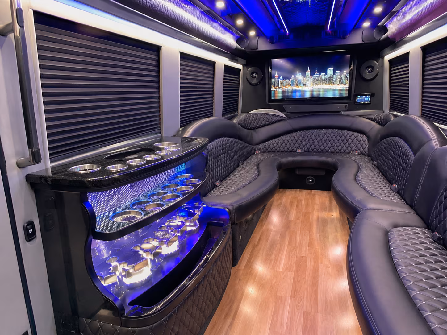 Grand Prairie Wedding Transportation party bus exterior