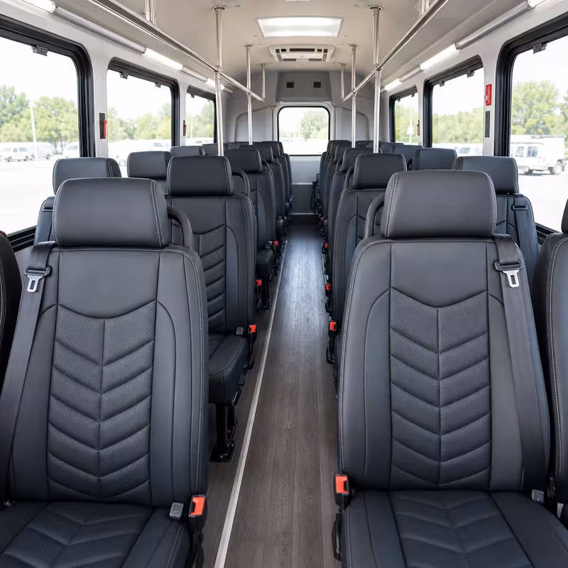 15-35 Passenger Minibus Interior