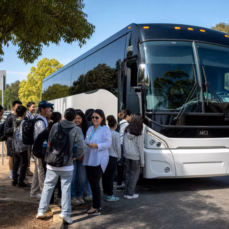 Black Mercedes Sprinter van staged for an Grand Prairie School Transportation group