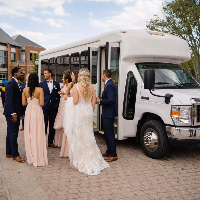 Grand Prairie Wedding Transportation fleet vehicle