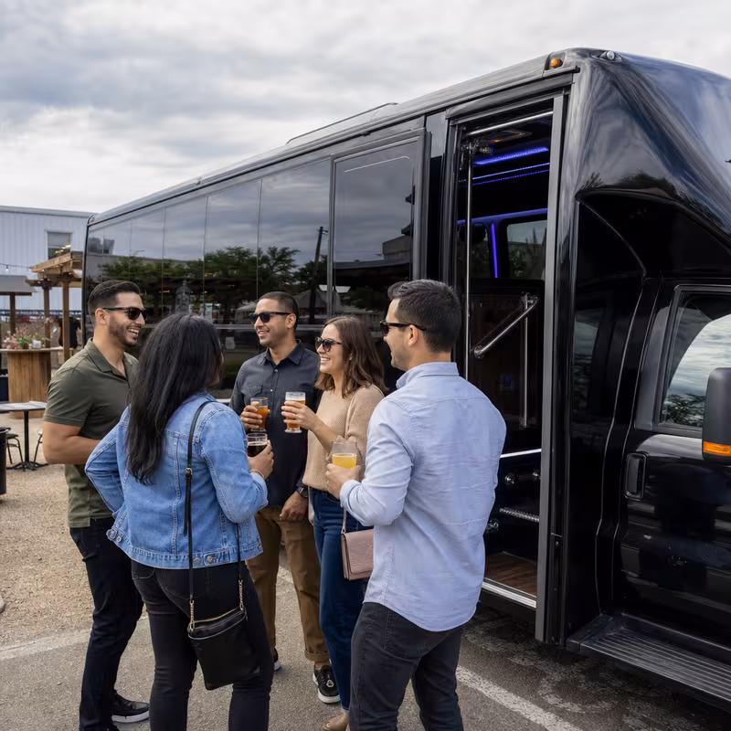 Grand Prairie Winery & Brewery Tour Transportation fleet vehicle
