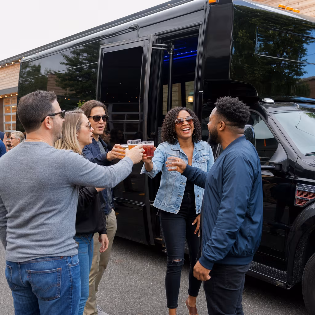 Grand Prairie Winery Tour & Pub Crawl Transportation