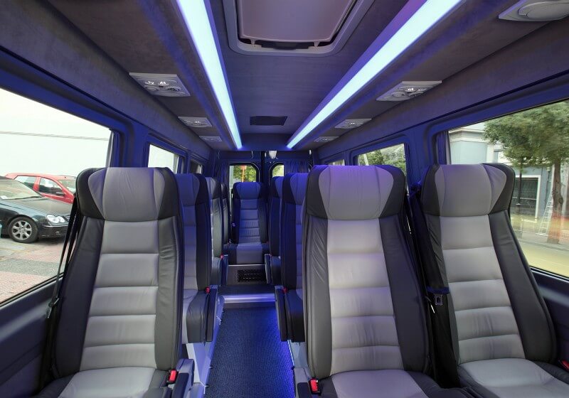 Plano 18 Passenger Van/Minibus Interior