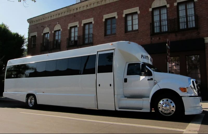 Grand Prairie 30 Passenger Party Bus White