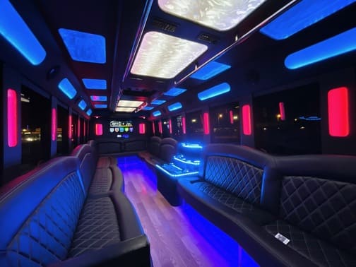 Richardson 35 Passenger Party Bus Interior